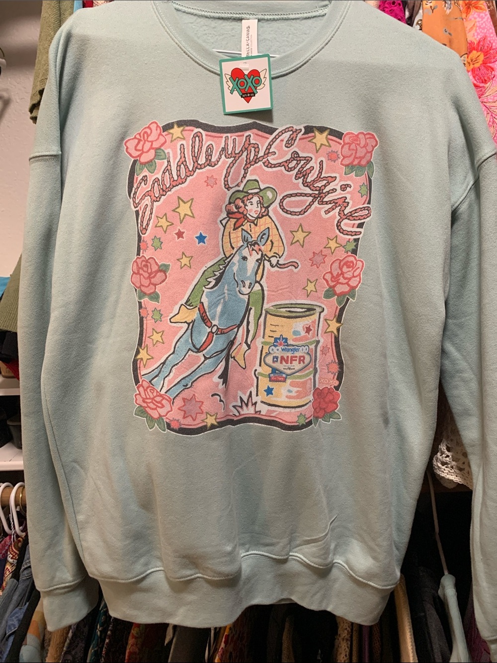 XOXO Art Wrangler NFR sweatshirt